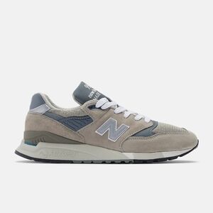 New Balance 998 Mens Sizes Made in USA Grey Silver Classic Sneaker U998GR